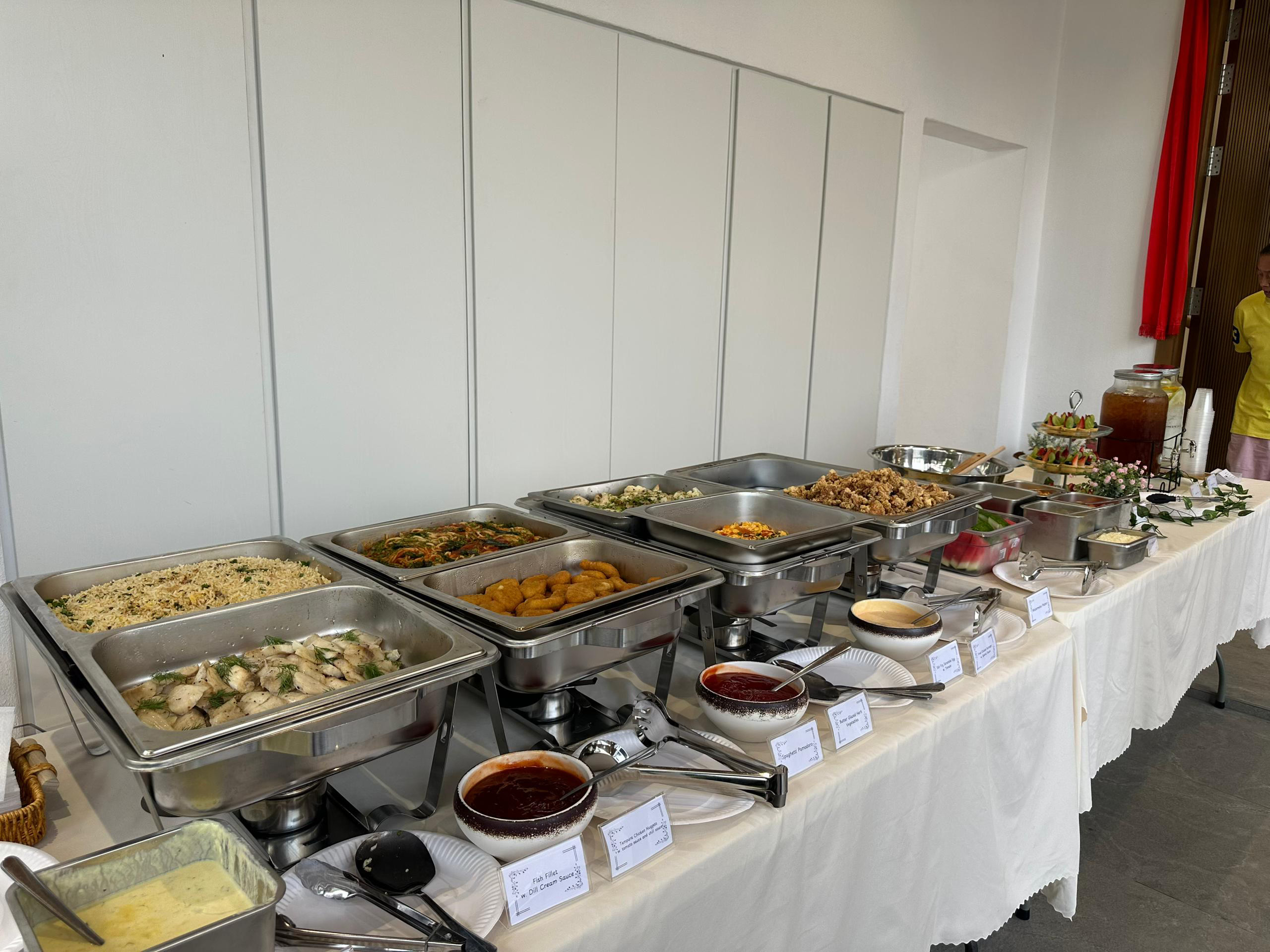 Past event dining setup