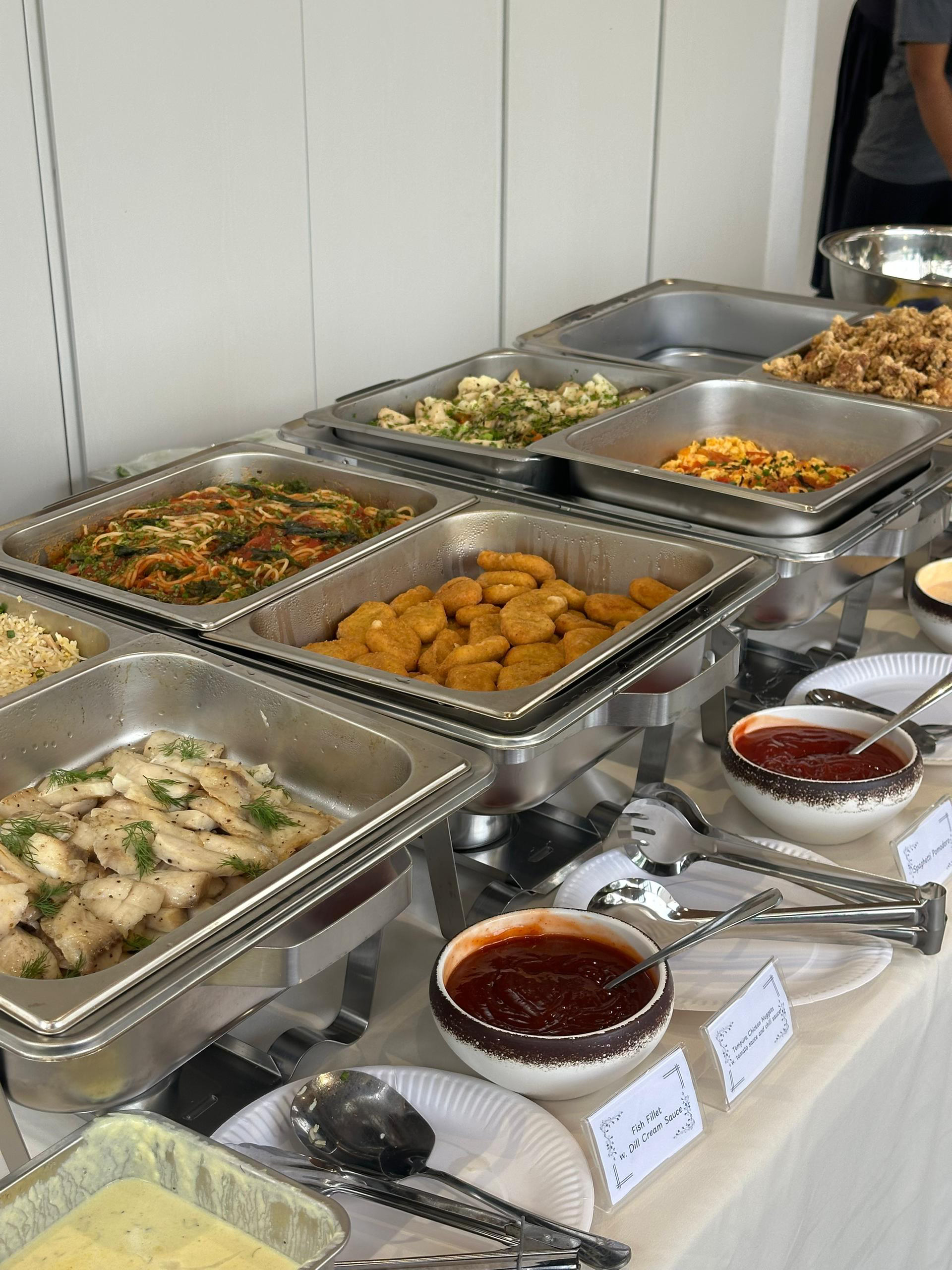Past event buffet setup