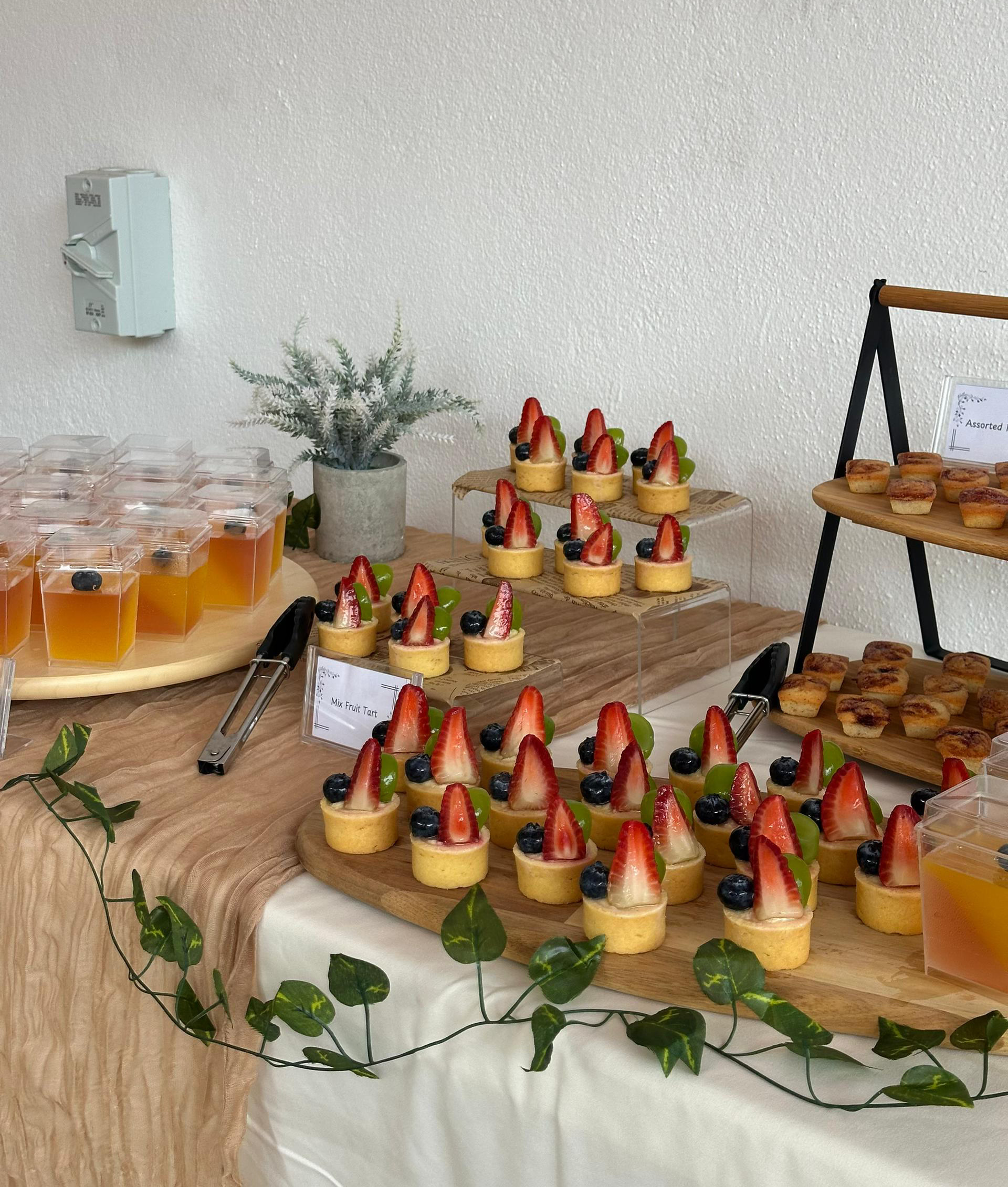 Past event food spread